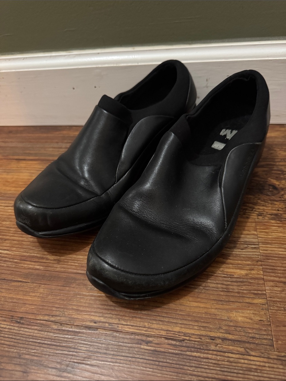 Merrell Black Slip-On Casual Leather Loafers